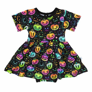 Halloween Pumpkins | Baby & Toddler Bamboo Bodysuit Dress