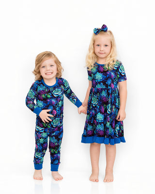 Electric Succulents | Bamboo Ruffle Twirl Dress