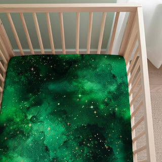 Green Galaxy Elixir | Bamboo Crib Sheet