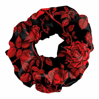 Midnight Roses | Bamboo Scrunchie
