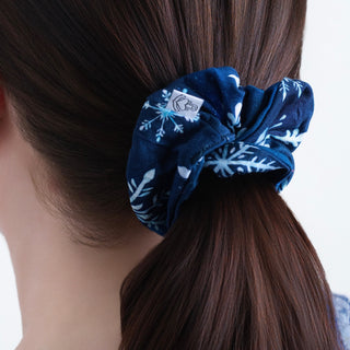 Icy Snowflakes | Bamboo Scrunchie