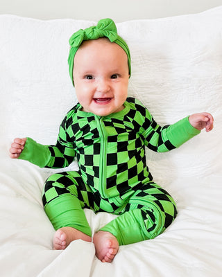 Green | Bamboo Headband Bow