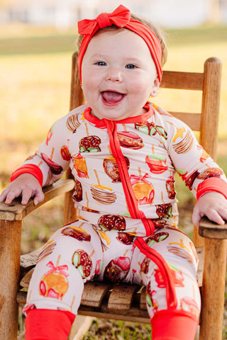 Apple Red | Bamboo Headband Bow