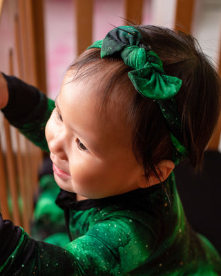 Green Galaxy Elixir | Bamboo Headband Bow