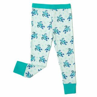 Sea of Turtles | Two-Piece Bamboo Long Sleeve Toddler & Kids Pajamas