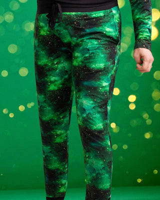 Green Galaxy Elixir | Women's Bamboo Jogger Pajama Pants
