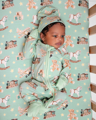 Vintage Toys | Convertible Bamboo Zipper Baby Pajamas