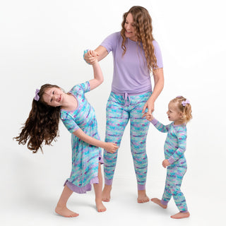 Mermaid Glitter | Toddler & Girls Bamboo Ruffle Twirl Dress