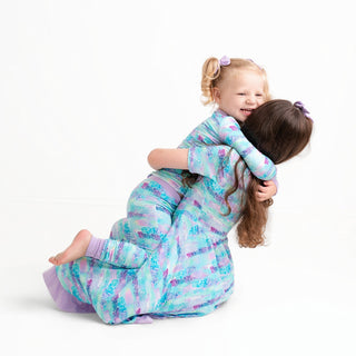 Mermaid Glitter | Toddler & Girls Bamboo Ruffle Twirl Dress