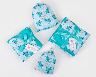 Sea Turtles | Double Layer Bamboo Toddler Blanket