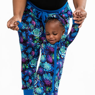 Electric Succulents | Bamboo Zipper Pajamas