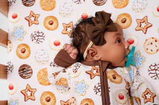 Chocolate | Baby Girl Nylon Bow