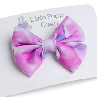 Bubbles | Bamboo Small Clip on Bow