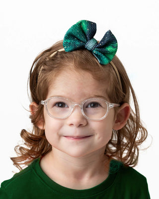 Green Galaxy Elixir | Baby Girl Nylon Bow