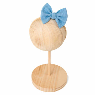 Steel Blue | Baby Girl Nylon Bow