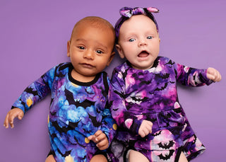 Halloween | Midnight Bats | Baby & Toddler Bamboo Bodysuit Onesie