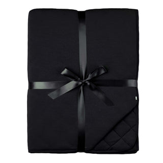 Black | Quilted Bamboo Adult Blanket