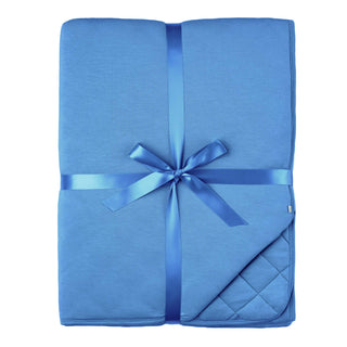 Steel Blue | Quilted Bamboo Adult Blanket