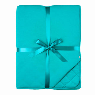 Turquoise | Quilted Bamboo Adult Blanket