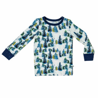 Winter Trees | Two-Piece Bamboo Long Sleeve Toddler & Kids Pajamas