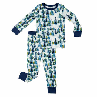 Winter Trees | Two-Piece Bamboo Long Sleeve Toddler & Kids Pajamas