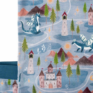 Castles & Dragons | Two-Piece Bamboo Long Sleeve Toddler & Kids Pajamas
