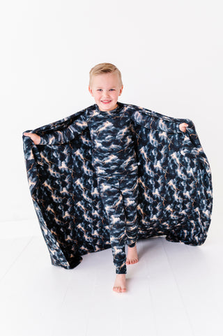 Stormy Clouds | Bamboo Double Layer Toddler Blanket