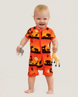 Sunset Safari | Bamboo Shorty Romper