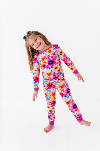 Painted Petals | Bamboo Two-Piece Pajamas