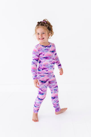 Shimmer Clouds | Bamboo Two-Piece Pajamas