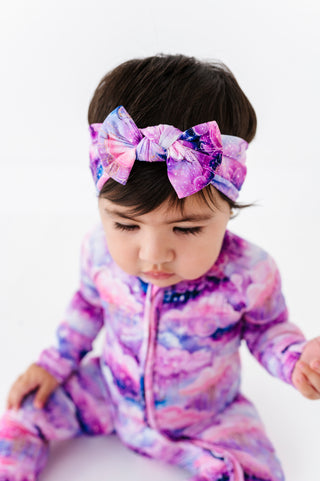 Shimmer Clouds | Bamboo Headband Bow