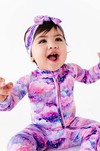 Shimmer Clouds | Bamboo Zipper Pajamas