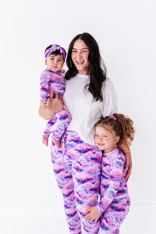 Shimmer Clouds | Bamboo Zipper Pajamas