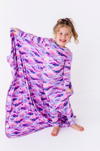 Shimmer Clouds | Bamboo Double Layer Toddler Blanket