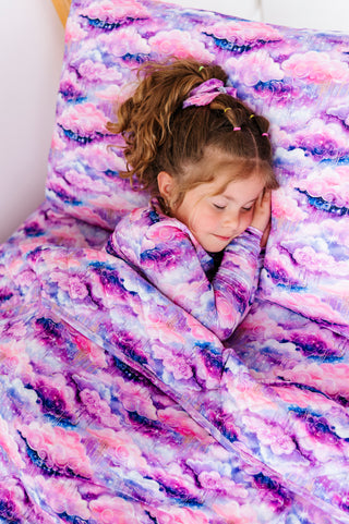 Shimmer Clouds | Bamboo Quilted Kids Blanket