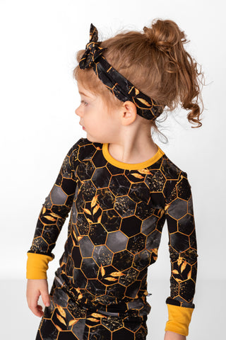 Midnight Honey | Bamboo Headband Bow