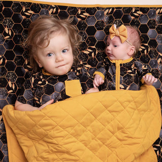 Midnight Honey | Bamboo Shorty Zipper Romper - Baby, Infant & Toddler