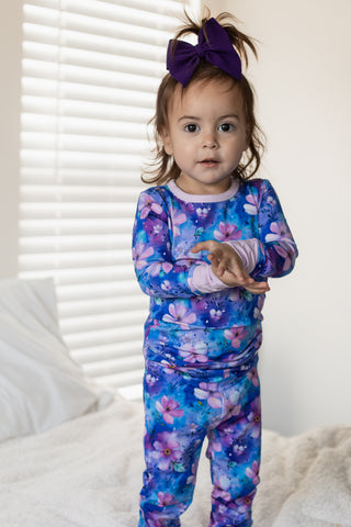 Dreamy Blooms | Two-Piece Bamboo Long Sleeve Toddler & Kids Pajamas