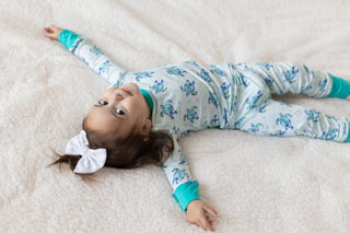 Sea of Turtles | Two-Piece Bamboo Long Sleeve Toddler & Kids Pajamas