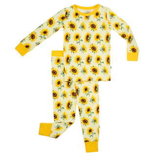Sunflowers | Two-Piece Bamboo Long Sleeve Toddler & Kids Pajamas