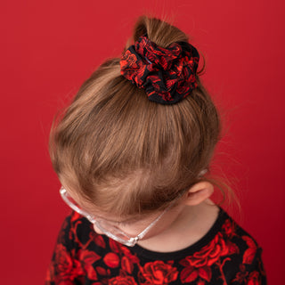 Midnight Roses | Bamboo Scrunchie