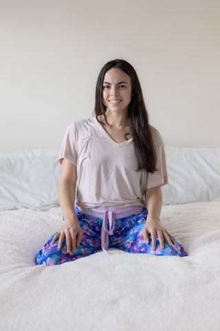 Dreamy Blooms | Women's Bamboo Jogger Pajama Pants