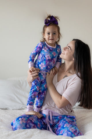 Dreamy Blooms | Women's Bamboo Jogger Pajama Pants