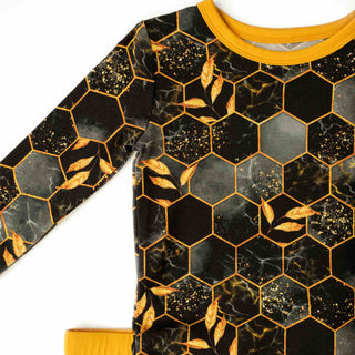 Midnight Honey | Two-Piece Bamboo Long Sleeve Toddler & Kids Pajamas