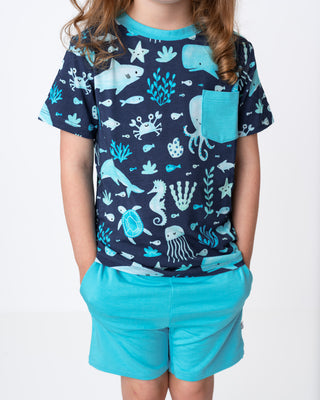 *COMING SOON* Ocean Pals | Bamboo Toddler & Kids Pocket Tee & Shorts Set