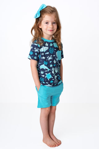 *COMING SOON* Ocean Pals | Bamboo Toddler & Kids Pocket Tee & Shorts Set