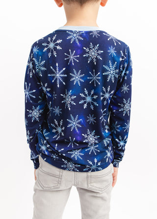 Icy Snowflakes | Bamboo Toddler & Kids Pocket T-Shirt