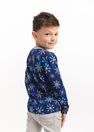 Icy Snowflakes | Bamboo Toddler & Kids Pocket T-Shirt