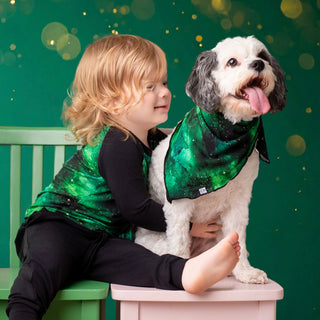 Green Galaxy Elixir | Bamboo Pet Bandana