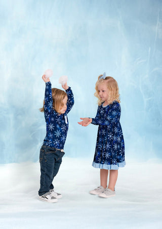 Icy Blue | Bamboo Small Clip on Bow